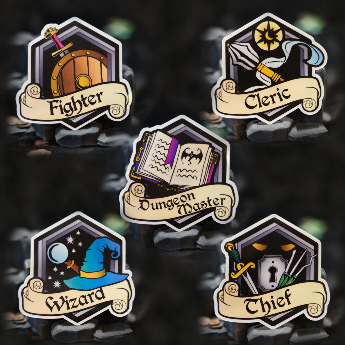 Classic Classes Sticker 5 piece Set